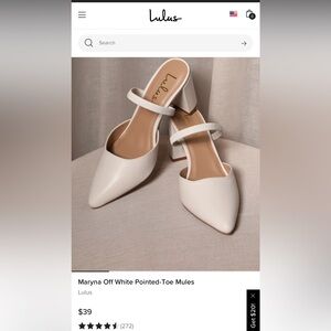 Off white heels in great condition & comfortable. classic style goes w anything!